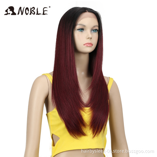 Beautiful 24 inch ombre colored long straight synthetic hair American cambodian red hair wigs synthetic hair